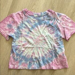 Kids Organic Cotton Tie-Dye T-Shirt - Pink and Blue